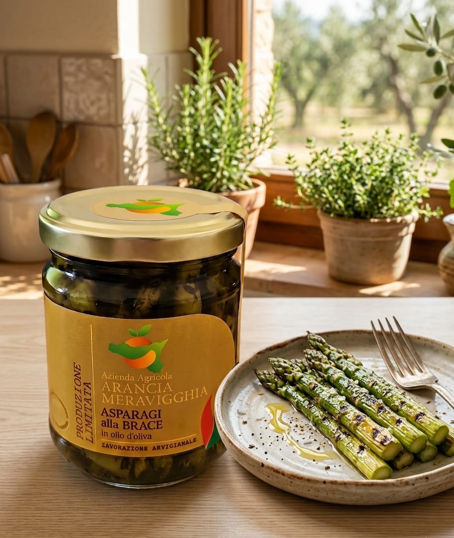 Asparagi alla Brace in Olio D'Oliva